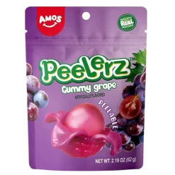 Amos Peelerz Gummy Grape, caramelle gommose al gusto di uva da 65g