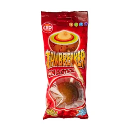 Jawbreaker On a Stick Cola Flavour, lecca lecca gigante al gusto cola con gomma da masticare al centro da 50g