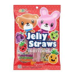 Jelly Straws Fruit Flavor Squeeze, gelatine alla frutta da 300g