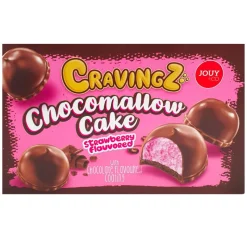 Jouy&Co Cravingz Chocomallow Strawberry Cake, biscotti di marshmallow alla fragola ricoperti di cioccolato da 150g