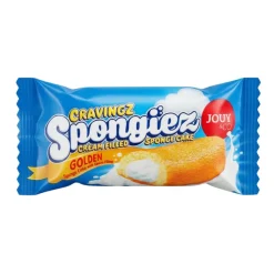 Jouy&Co Cravingz Spongiez Golden, merendine di pan di spagna ripiene di crema da 40g