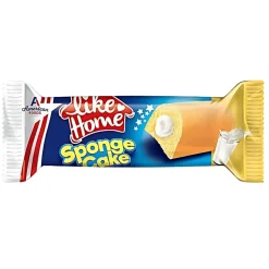 Like Home Sponge Cake Vanilla, merendina al gusto di vaniglia ripiena di crema al latte da 40g