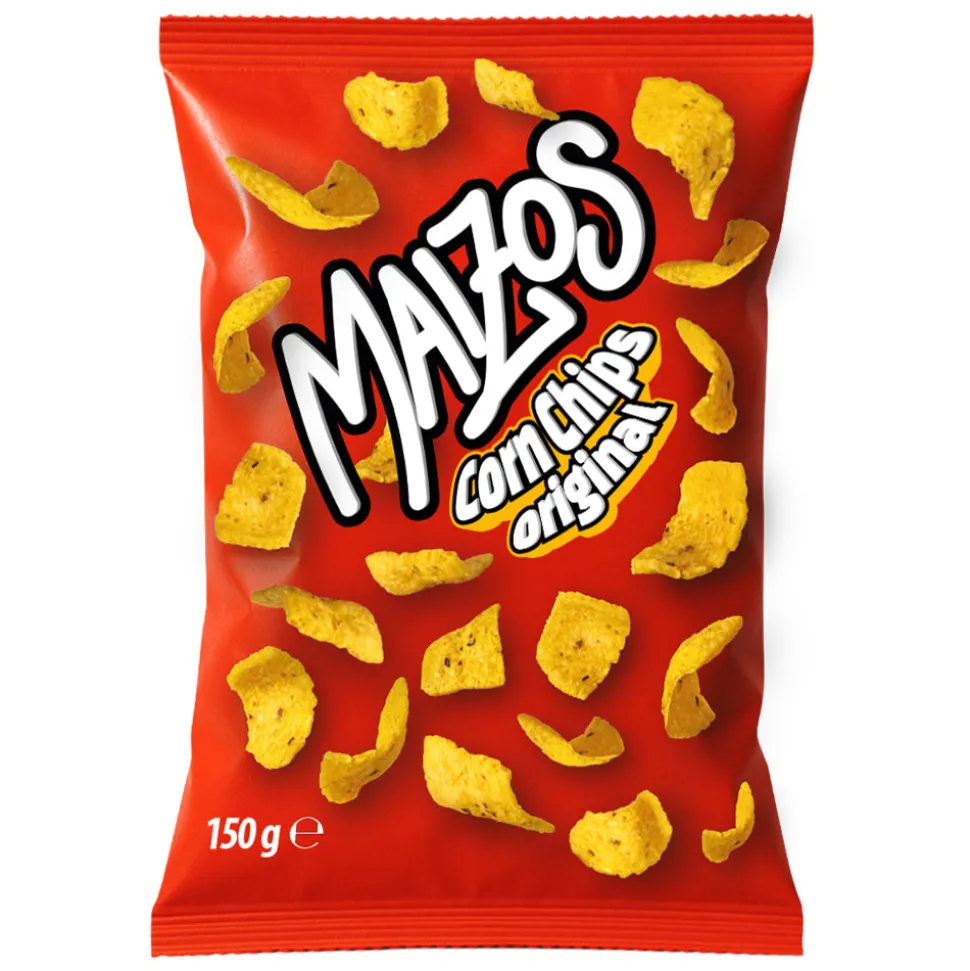 Maizos Corn Chips Original, chips di mais nel gusto original da 150g