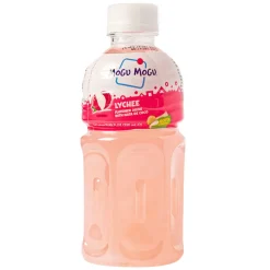 Mogu Mogu Lychee Juice, bevanda al succo di litchi e Nata de cocco da 320ml