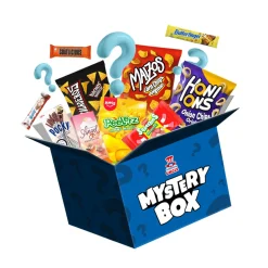 Mystery box XL da 40 prodotti, scatola a sorpresa con snack dolci, salati e bevande da tutto il mondo