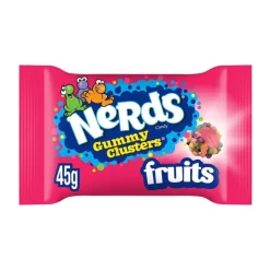 Nerds Gummy Cluster Fruits, caramelle al gusto di frutta da 45g