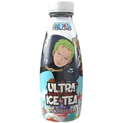 One Piece Ultra Ice Tea Peach Zoro Egghead, tè nero con succo di pesca da 500ml