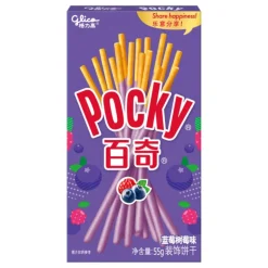 Pocky Blueberry, craker ricoperti di cioccolato ai mirtilli da 55g