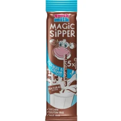 Quick Milk Magic Sipper Cookies & Cream Flavor, cannucce con caramelle al gusto di cookies e cream da 30g