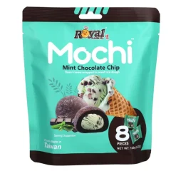 Royal Family Mochi Mint Chocolate Chip, mochi al gusto di menta con gocce di cioccolato da 120g
