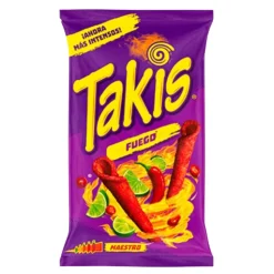 Takis Fuego, riccioli di tortillas al peperoncino piccante da 100g