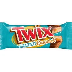 Twix Salted Caramel, barrette al cioccolato ripiene di caramello salato da 46g