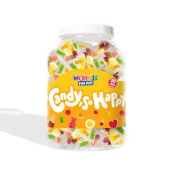 Wunnie Fun Mix, barattolo con bustine monoporzione di caramelle gommose in gusti assortiti (30 o 60 pz)